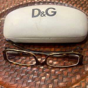 D&G Tortoise Shell Glasses with Case